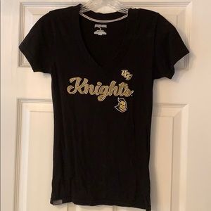 UCF Knights Black V Neck Tee